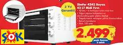 SİMFER 4242 BEYAZ 42 LT MİDİ FIRIN
